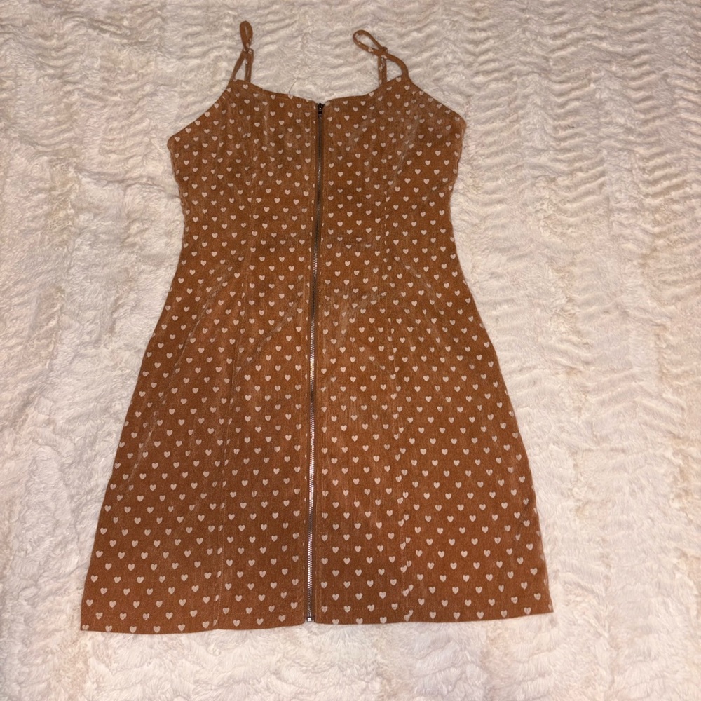 Le Lis Tan Heart Knit Top